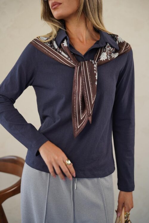 חולצת מאיה כחולה