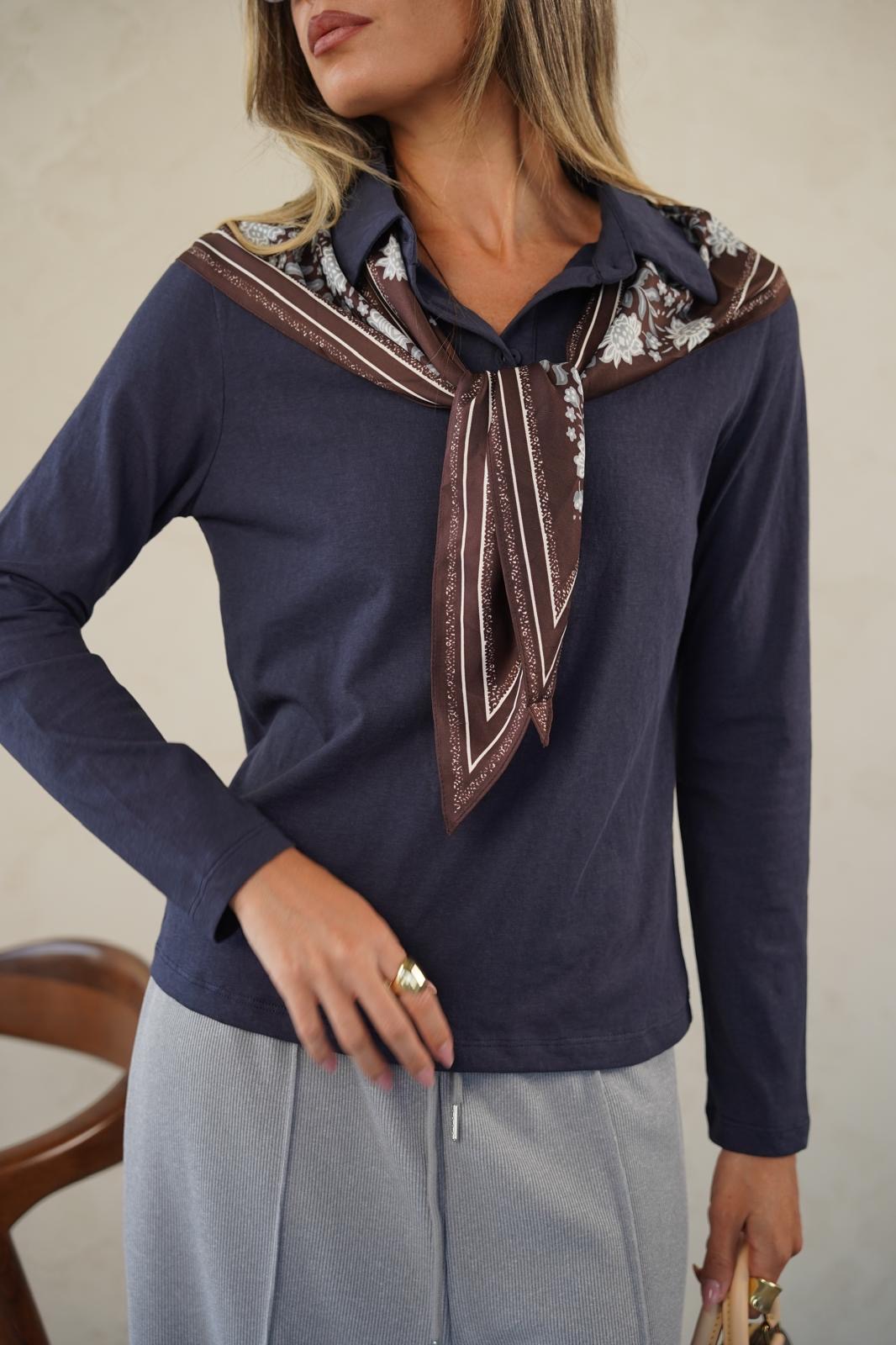 חולצת מאיה כחולה