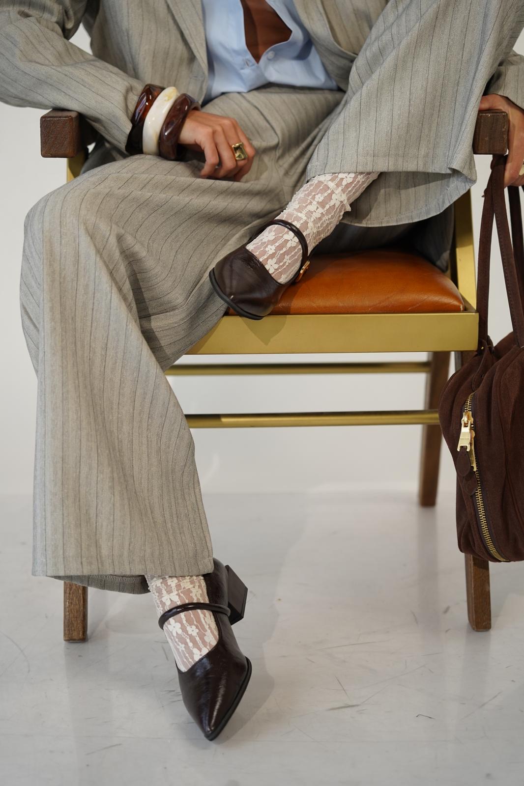 חליפת מיקה אפור-פסים – תמונה 3