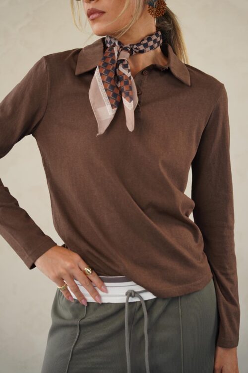 חולצת מאיה חומה