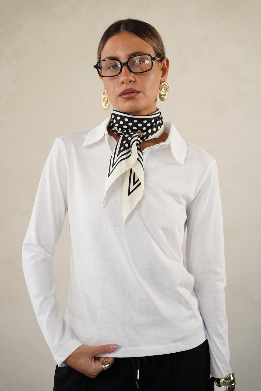 חולצת מאיה לבנה – תמונה 4