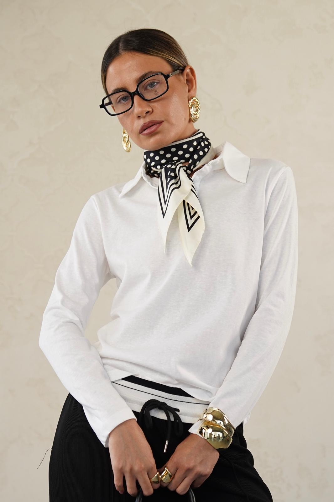 חולצת מאיה לבנה – תמונה 2