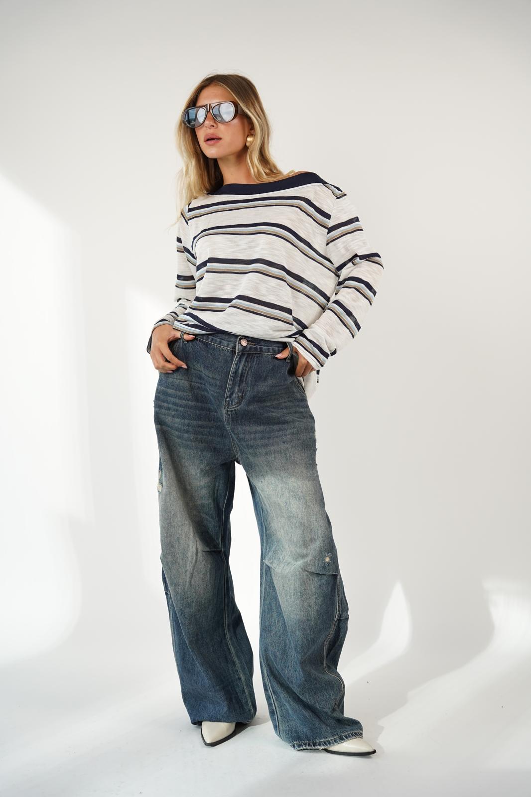 חולצת ליטל לבן פסים – תמונה 5