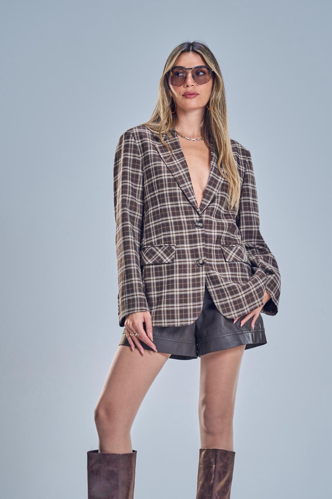 גקט הלני משובץ חום – תמונה 4