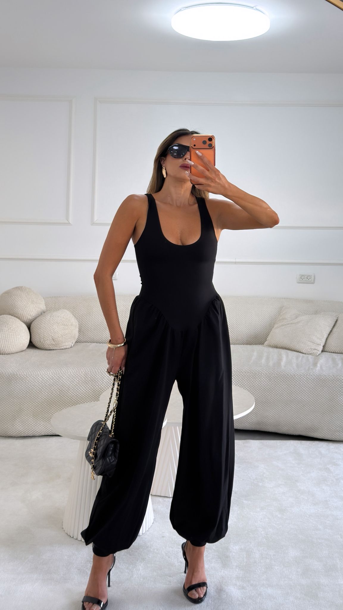 אוברול בלון שחור