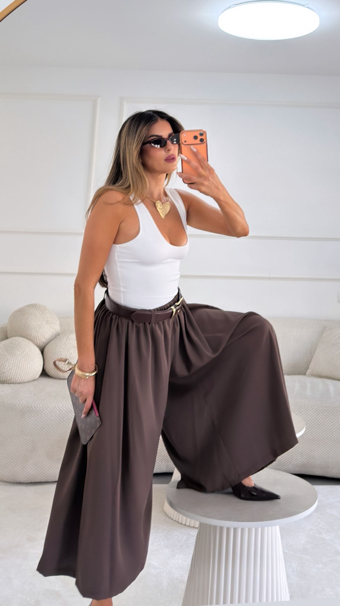 מכנס בארי חום