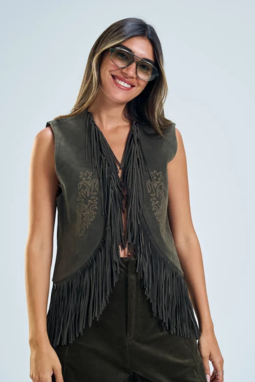 ווסט גיזל ירוק אפור