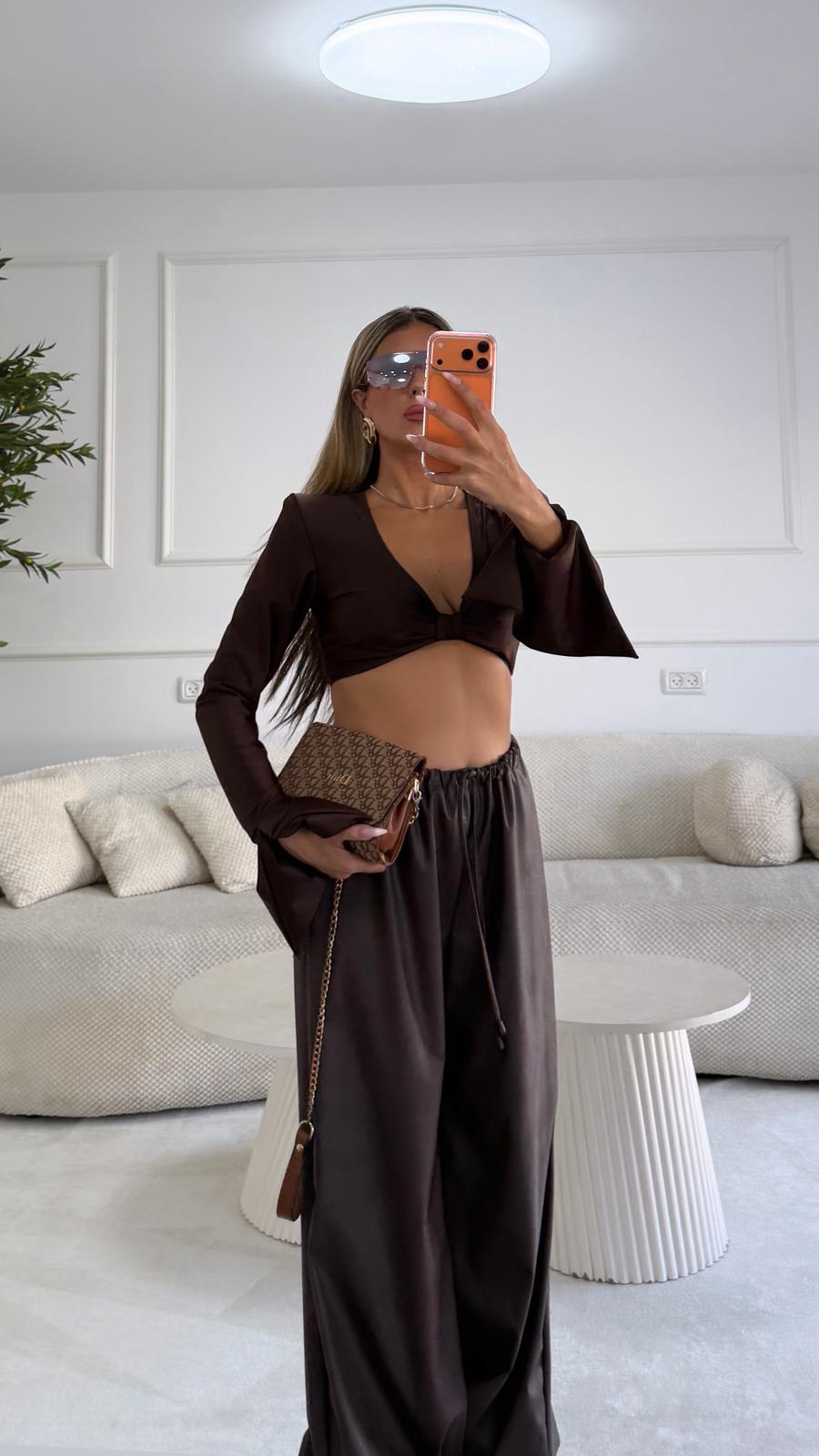 חולצת וניליה חומה – תמונה 3