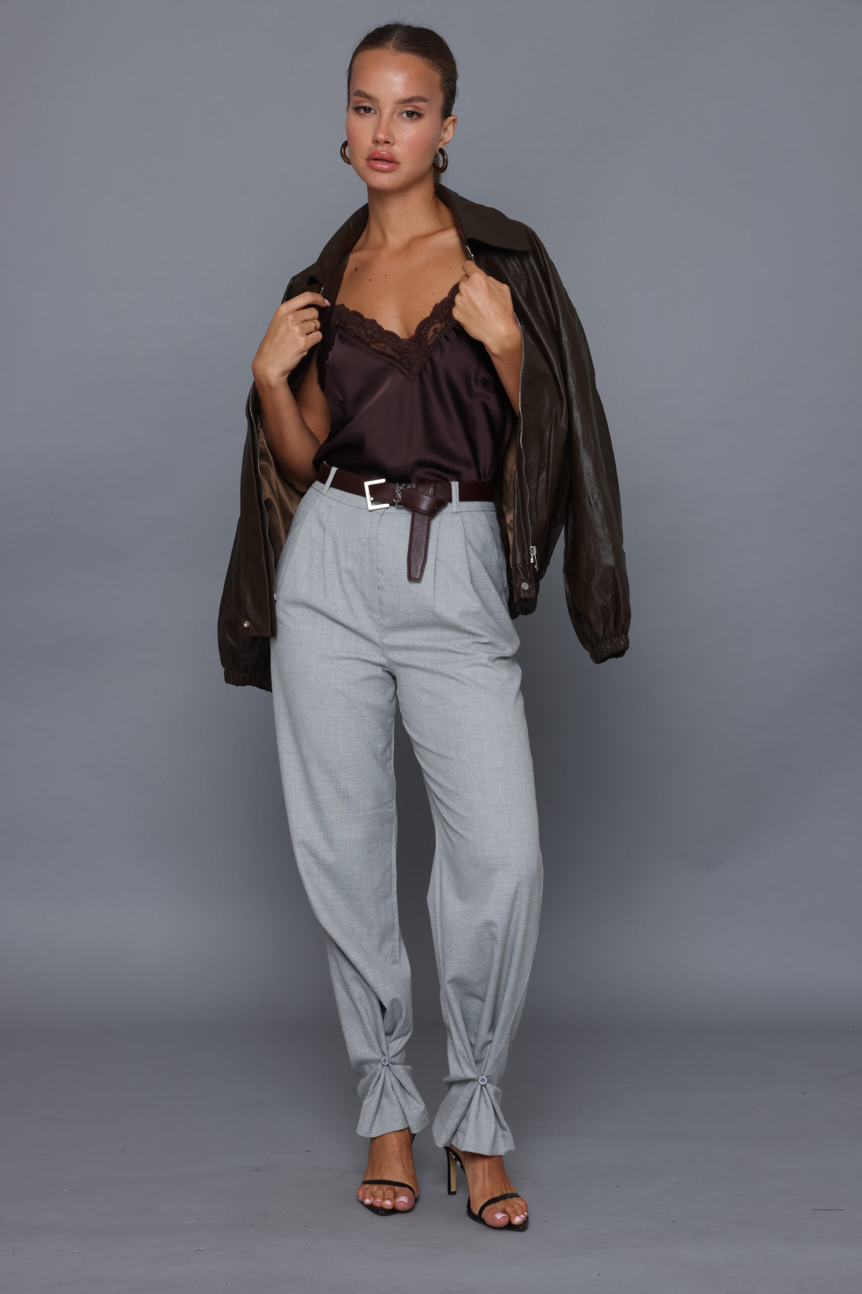 מכנס פניני אפור בהיר – תמונה 5