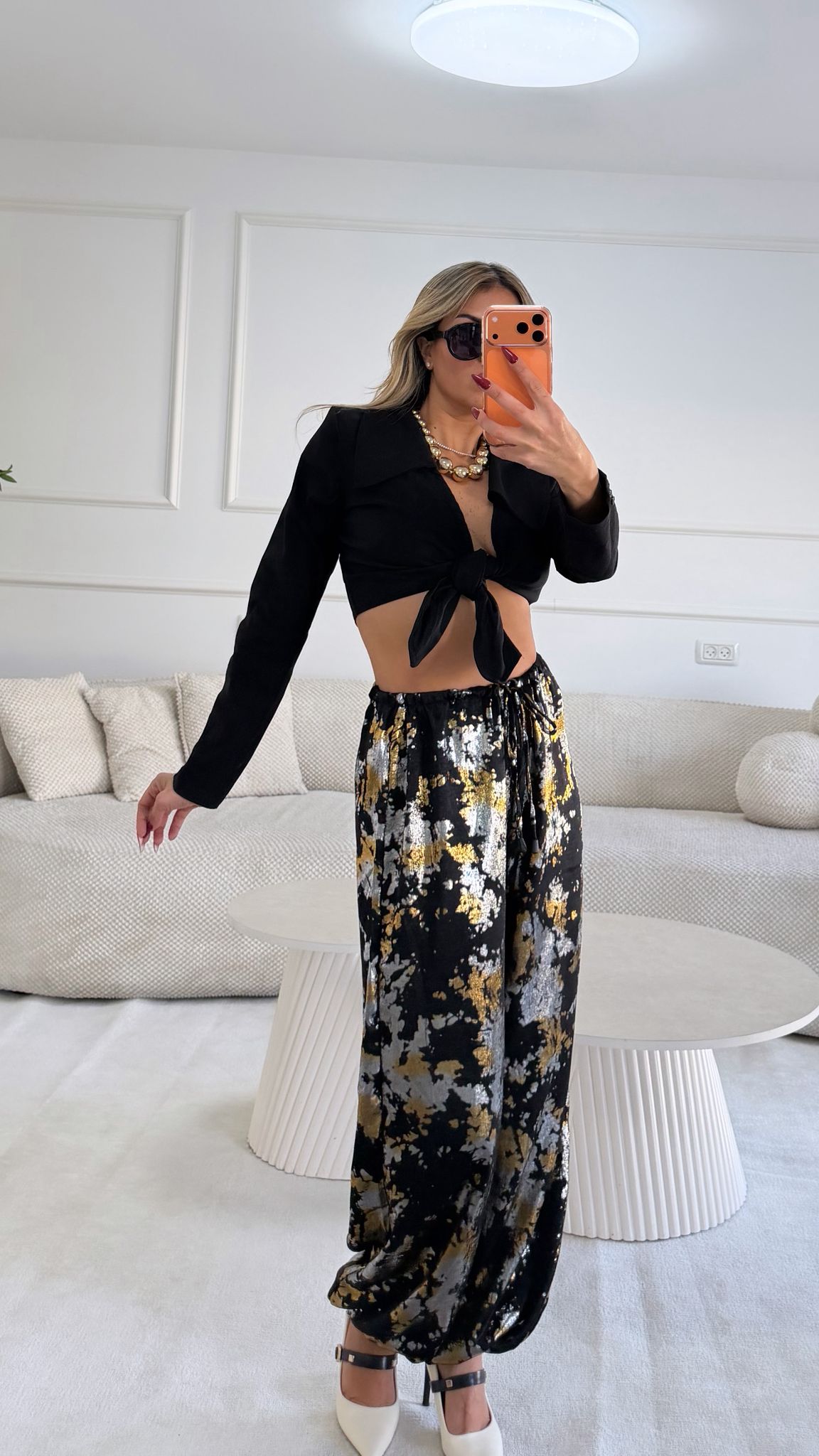 מכנס בלון כסף-זהב – תמונה 5