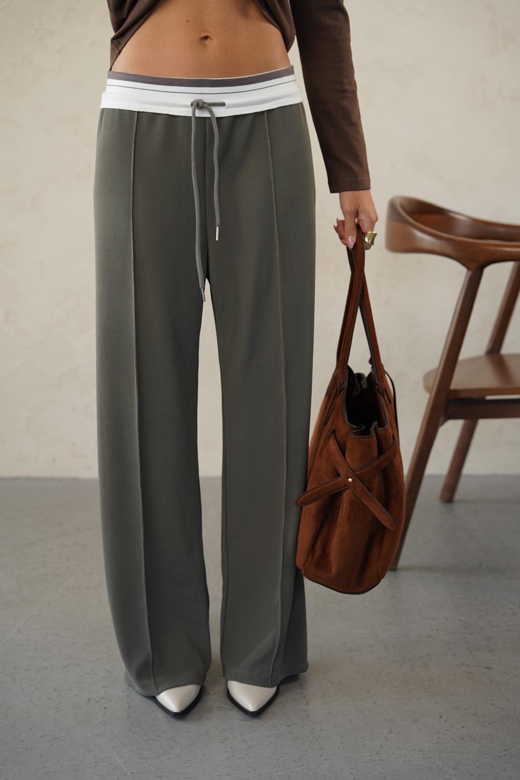 מכנס רותם ירוק זית