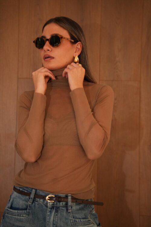 חולצת לורן חומה