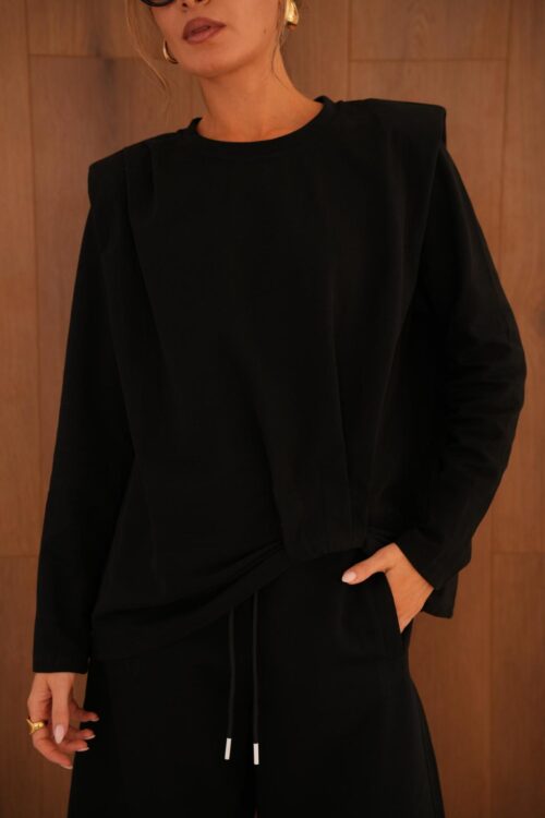 חולצת דייזי שחורה