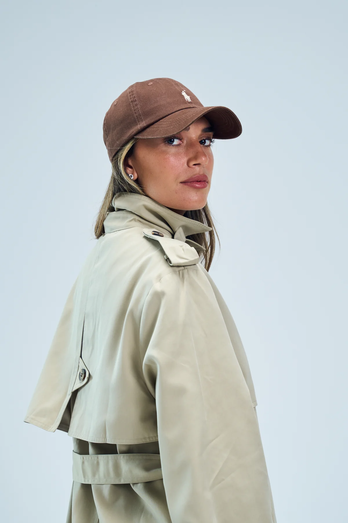 מעיל טרנץ שליו בז – תמונה 4