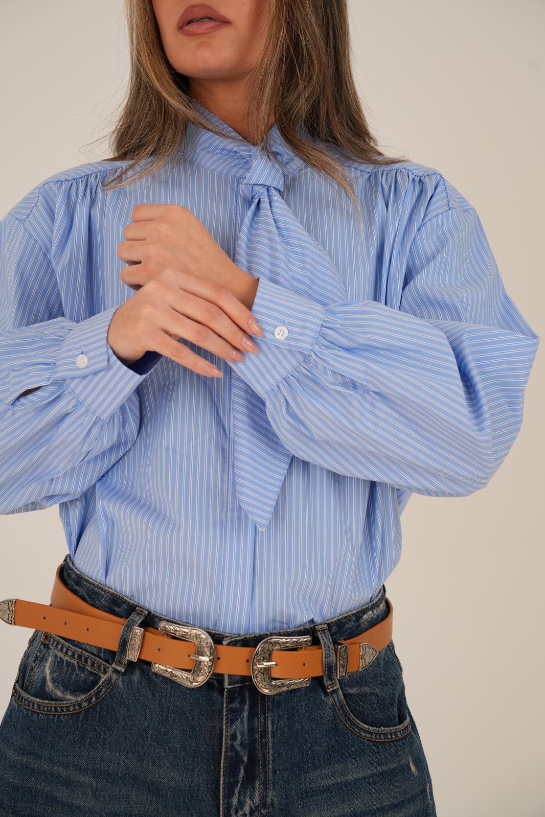 חולצת קרול תכלת – תמונה 3