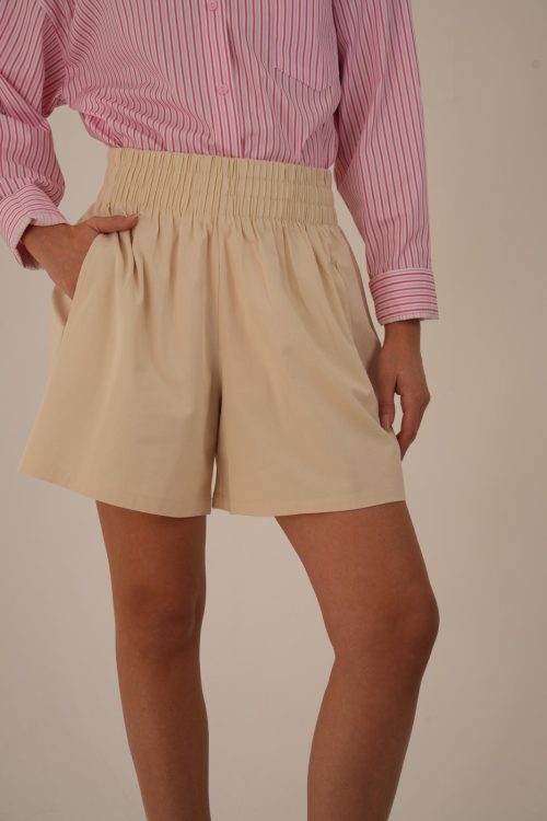 מכנס סמדי שמנת