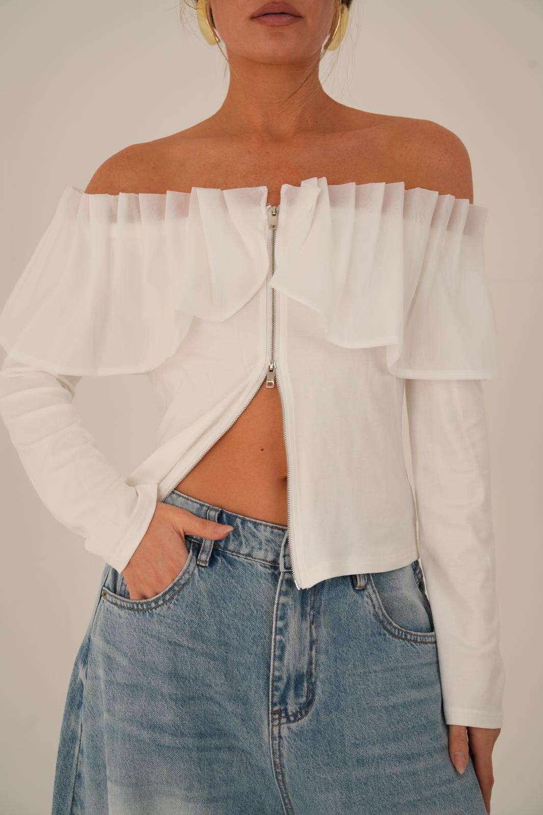 חולצת לירי לבנה