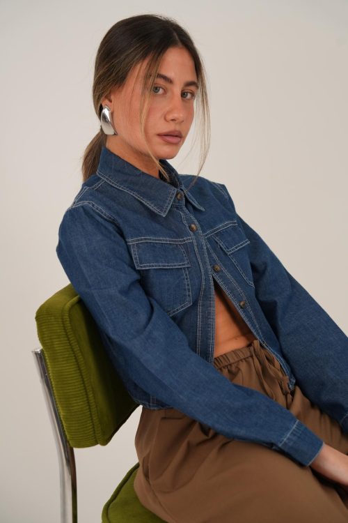 חולצת מאיה גינס כהה