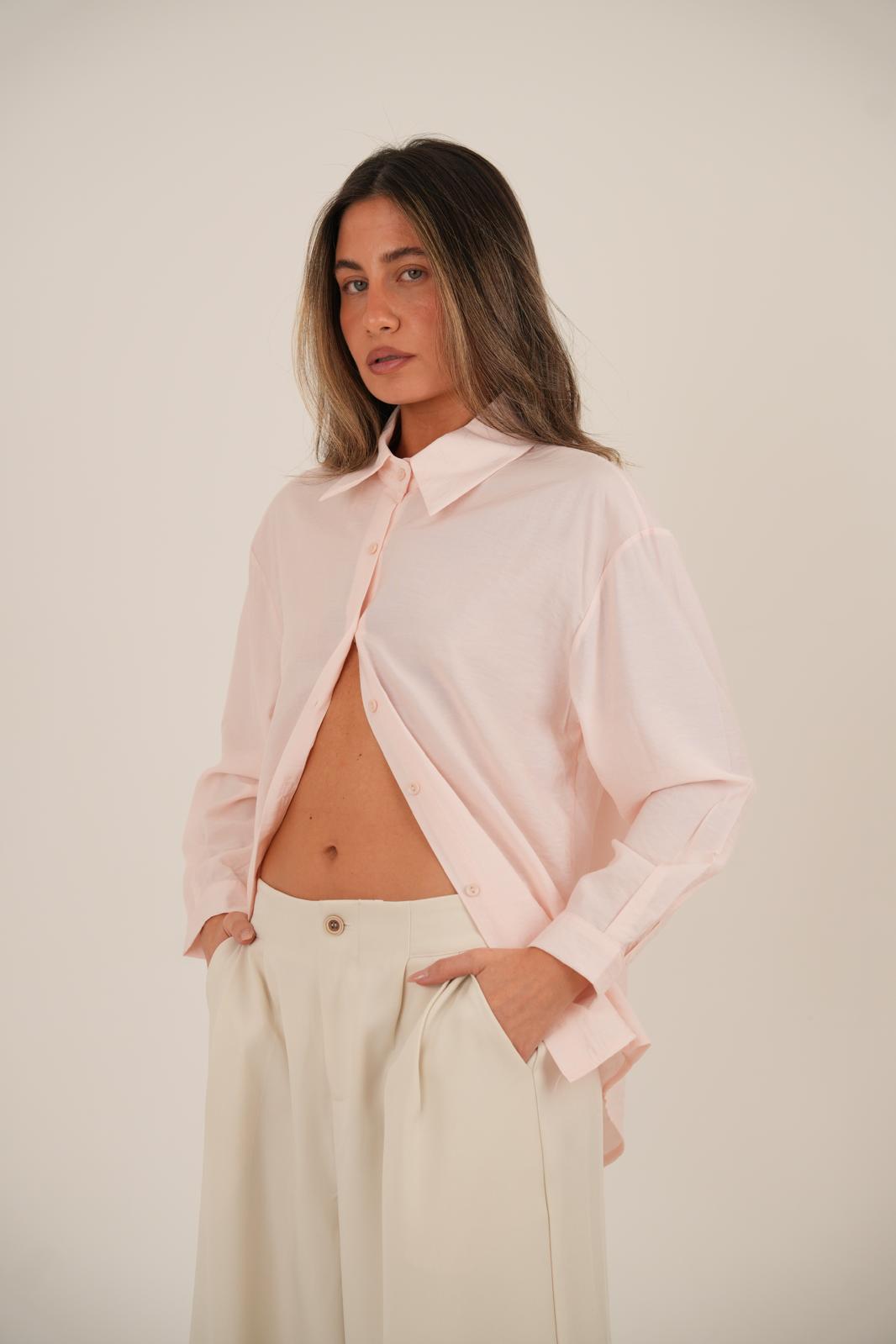 חולצת בלוז ורודה – תמונה 2