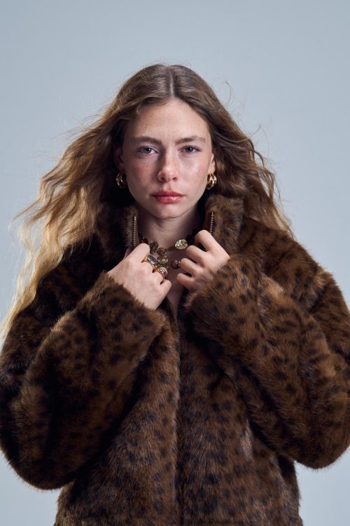 מעיל ברוק חום כהה