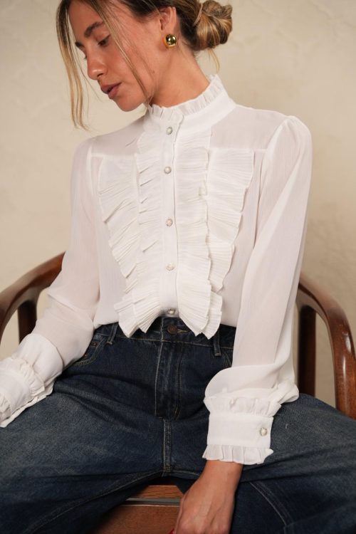 חולצת ברי לבנה