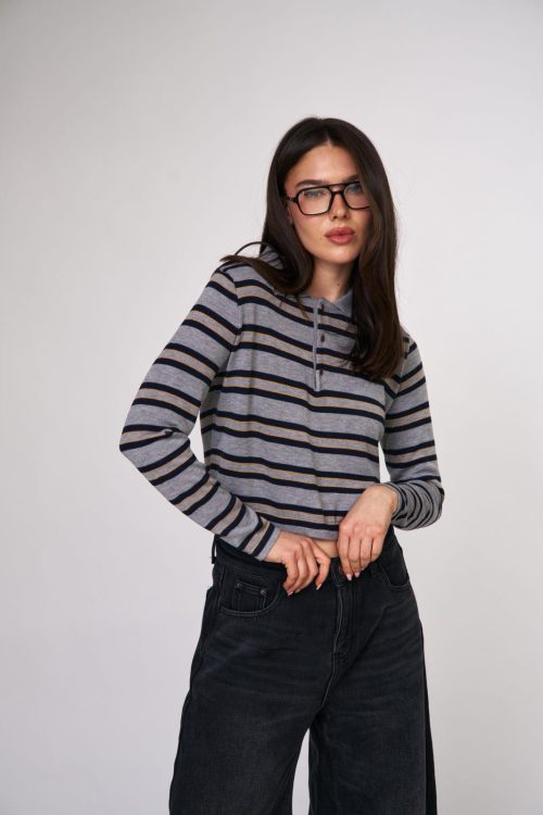 חולצת בונדי אפורה