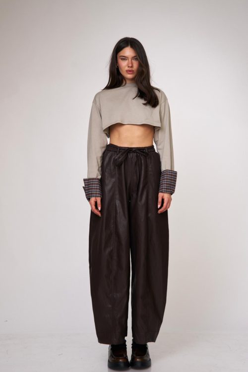 חולצת נירה בז