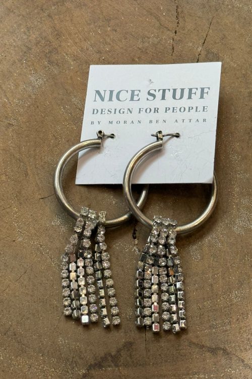 עגיל לולן מוכסף