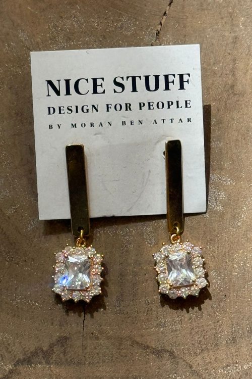 עגילי אורו מוזהב