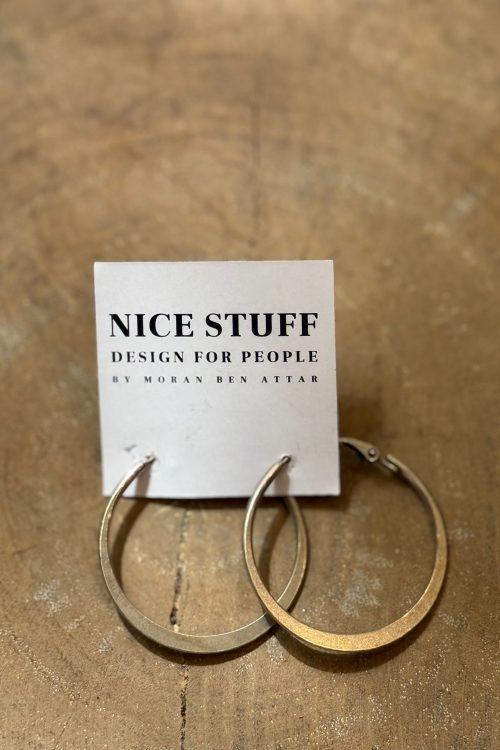 עגילי חישוק בובי