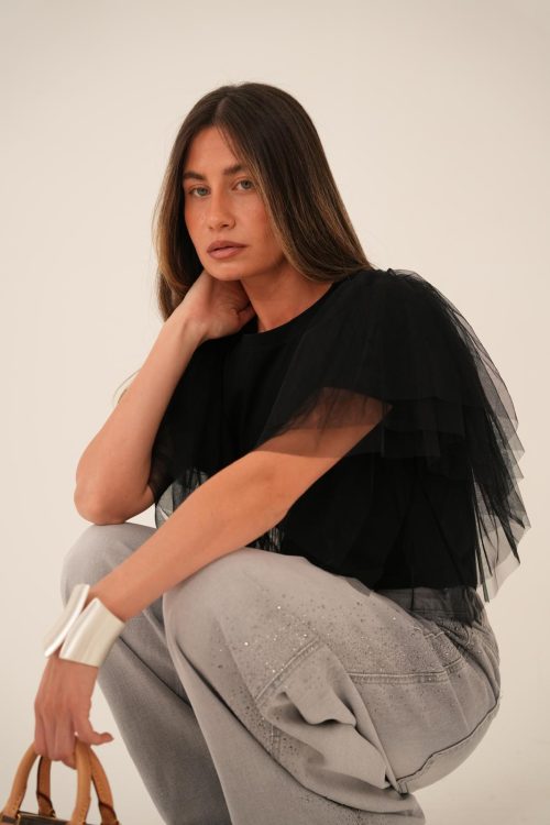 חולצת סיירוס שחורה