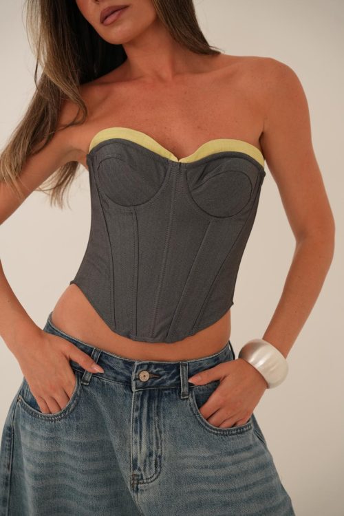 מחוך סלין אפור כהה