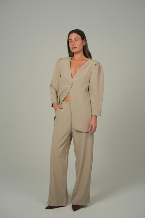 חליפת גבריאל קאמל פסים