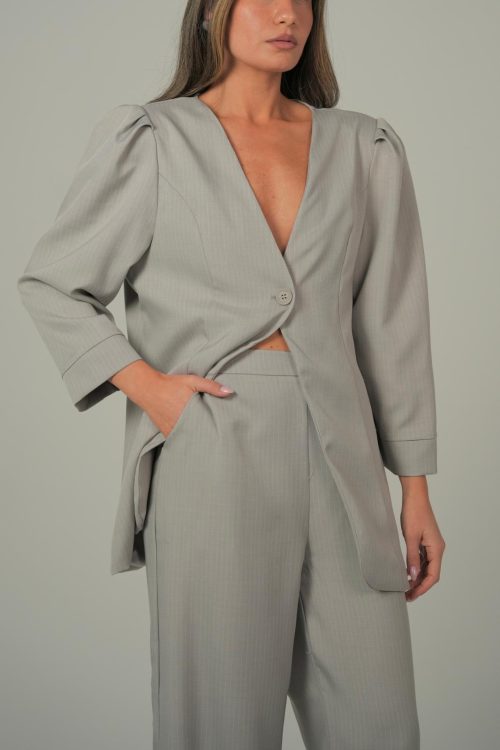 חליפת גבריאל אפור פסים