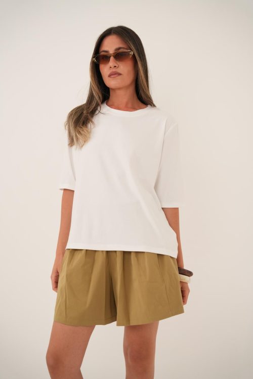 חולצת טלי לבנה